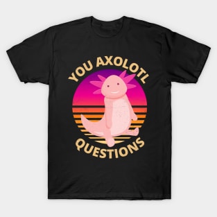 Funny and Cute You Axolotl Questions T-Shirt